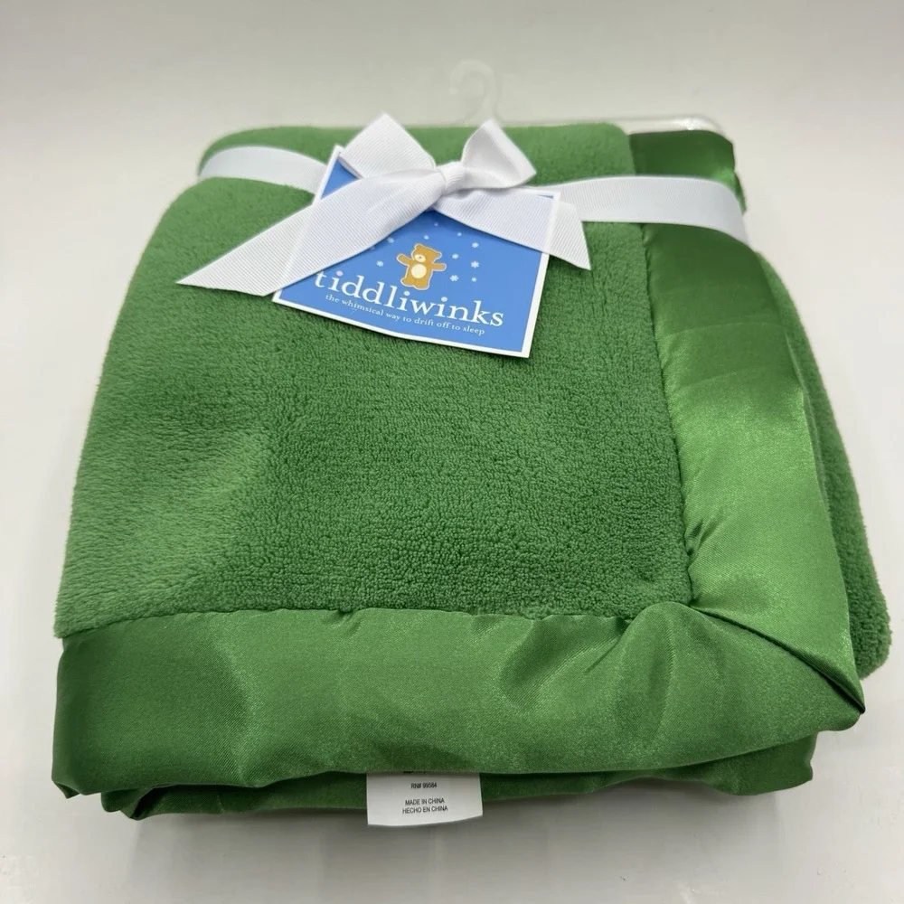 Tiddliwinks Solid Forest Green Satin Trim Soft 40